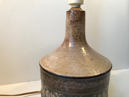 Vintage Danish Stoneware Table Lamp by Jette for Axella, 1970s for sale Pamono