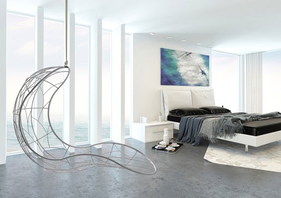 Single Recliner Hanging Swing Chair from Studio Stirling for sale