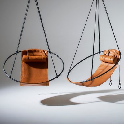 Leather hanging chair deals