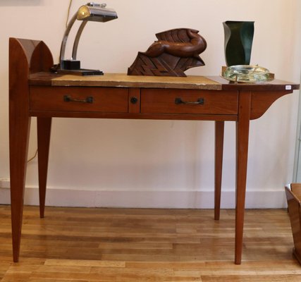 Art Deco French Asymmetrical Student Desk By Eugene Printz 1930s