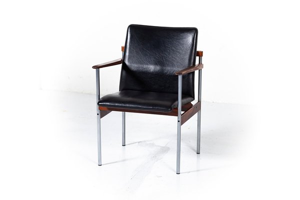 Rosewood Metal Thereca Dining Or Conference Chairs From Fristho 1960s Set Of 6