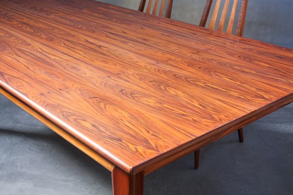 Grande Table De Salle à Manger En Palissandre Danemark 1960s