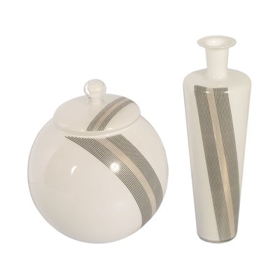Murano Glass Vases By Tapio Wirkkala For Venini 1968 Set Of 2