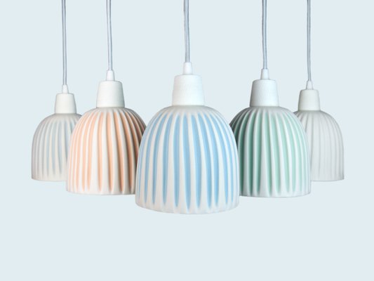Porcelain Birdcage Pendant Light By Harriet Caslin For Sale At Pamono