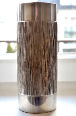 Brutalist Stainless Steel Vase 1960s For Sale At Pamono
