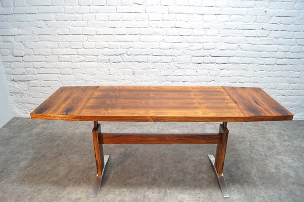 Vintage Adjustable Rosewood Dining Or, Adjustable Coffee Dining Table