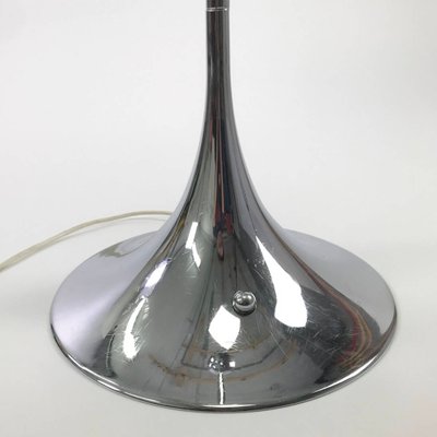 Mid Century Chrome Space Age Panthella Floor Lamp By Verner Panton
