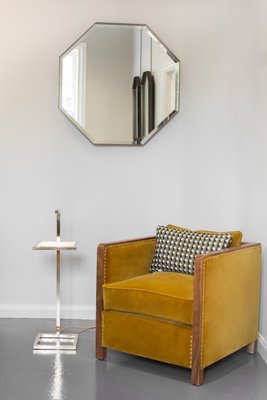 Industrial Style Eros Octagonal Steel Mirror By Casa Botelho For Sale At Pamono