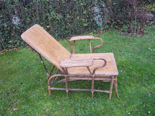 Sedia Da Giardino In Vimini E Bambù Di Erich Dieckmann Anni 20