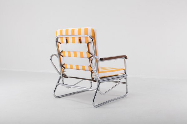 Vintage Tubular Chrome Lounge Chair