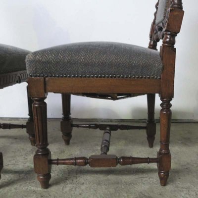 Antique Carved Wooden Chairs 1880s Set Of 2 For Sale At Pamono
