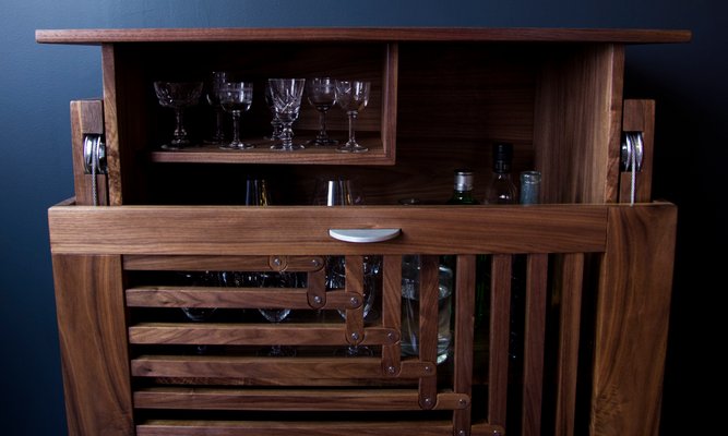 Space Between Space Rising Walnut Drinks Cabinet By Azmy Anything
