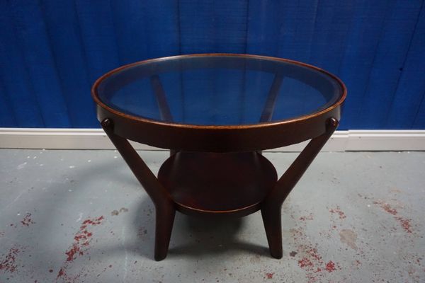 Czech Dark Oak Coffee Table By Kozelka Kropacek For Interier Czech Dark Oak Coffee Table By Kozelka