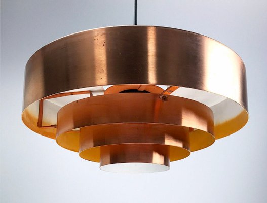 The Roulette Deckenlampe Aus Kupfer Von Jo Hammerborg Fur Fog Morup 1960er