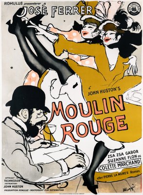 Moulin Rouge Original Vintage Movie Poster by Maggi Baaring