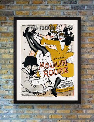 Moulin Rouge Original Vintage Movie Poster by Maggi Baaring