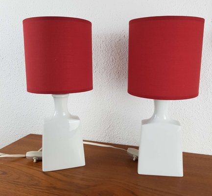 Porcelaine Alka De En Albothamp; Kaiser1960sSet 2 Chevet Lampe Onwv8Nm0