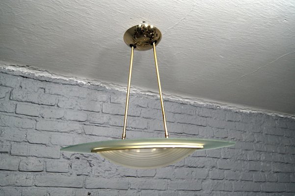 Vintage Spanish Gold Plated Ceiling Lamp From Fadalesa Idearte