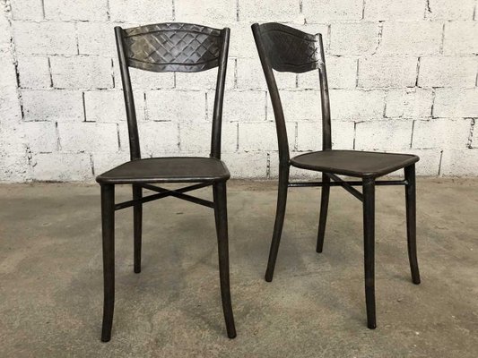 Vintage French Hospital Chairs 1920s Set Of 6