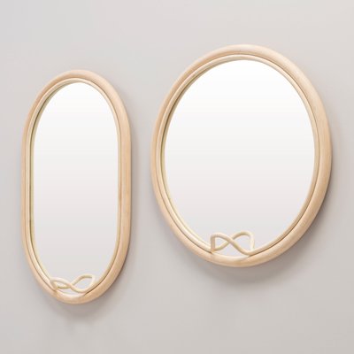 Lasso Round Rattan Mirror by AC/AL Studio for ORCHID EDITION for sale at  Pamono