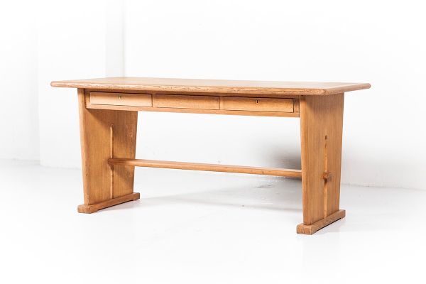 Bureau A Double Face En Chene Par Bas Van Pelt Pour Ems Overschie 1930s En Vente Sur Pamono