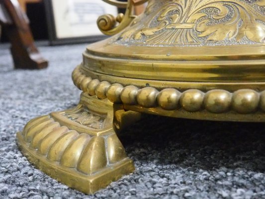 Antique Victorian Brass Adjustable Floor Lamp For Sale At Pamono