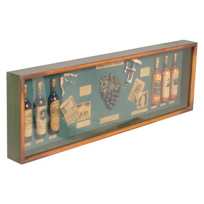 Wine bottle display case sale