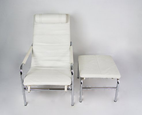 Genni Reclining Lounge Chair Ottoman By Gabriele Mucchi For Zanotta 1935 Genni Reclining Lounge Chair Ottoman By Gabriele Mucchi For Zanotta 1935