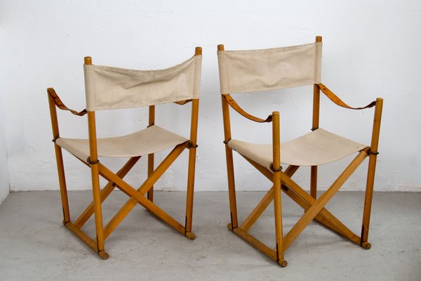 Vintage Folding Safari Chairs By Mogens Koch For Interna 1960s For Sale At Pamono