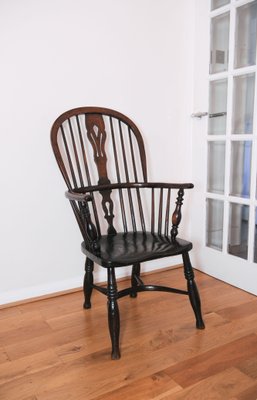 19th Century Windsor High Back Chair For At Pamono 19th Century Windsor High Back Chair 1