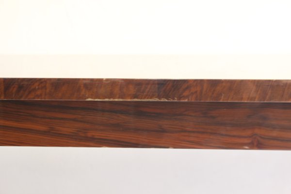 American Art Deco Extendable Walnut Burl Dining Table 1940s American Art Deco Extendable Walnut Burl Dining Table 1940s