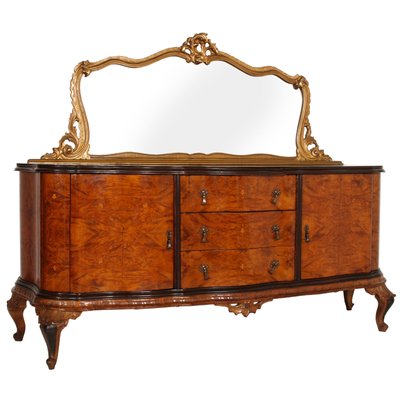 Credenza on sale with mirror