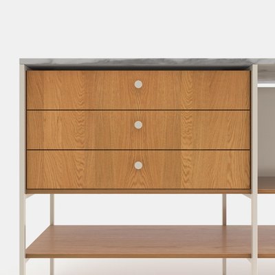 White and 2024 wood credenza