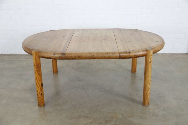 Vintage Pine Extendable Dining Table By Rainer Daumiller For Hirtshals Savvaerk 1970s