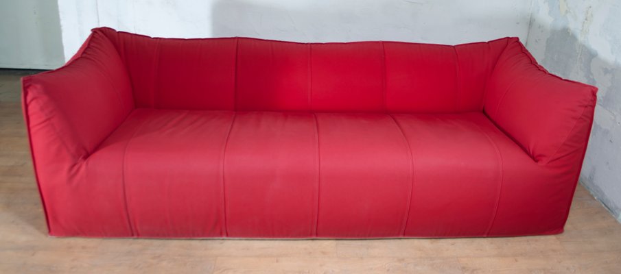Red Canvas Sofa Pouf By Mario Bellini For B Italia 1970s
