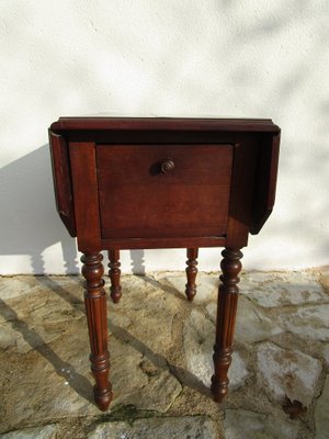 French Drop Leaf Side Table 1880s French Drop Leaf Side Table 1880s