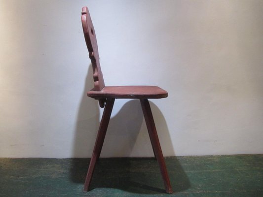 Antique Alpine Painted Pine Chairs Set Of 6 For At Pamono Antique Alpine Painted Pine Chairs Set