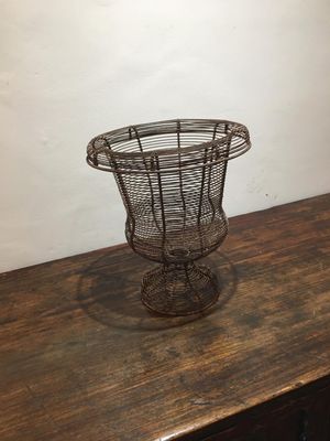 Hogar Y Decoración Vintage Wire Basket Del Hogar Y Decoración Vintage Wire Basket