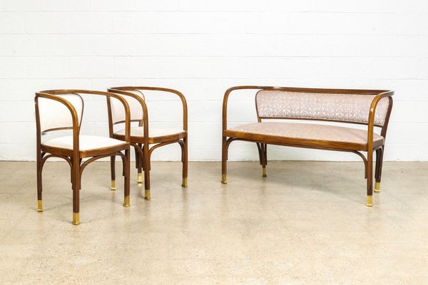 Antique Settee Bench By Gustav Siegel For Jacob Josef Kohn For