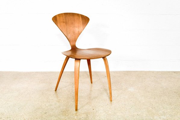 Mid Century Plywood Side Chair By Norman Cherner For Plycraft