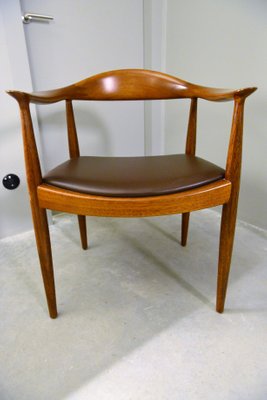 Round Chair By Hans J Wegner For Johannes Hansen 1950s For Sale