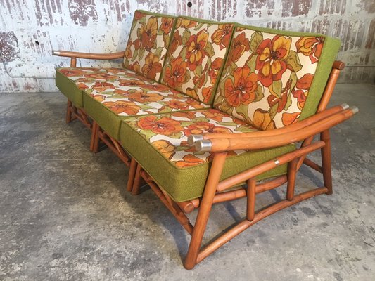 Vintage Bamboo Sectional Sofa From Ficks Reed 1970s For Sale At