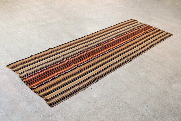 Vintage Moroccan Handwoven Striped Kilim Rug For Sale At Pamono