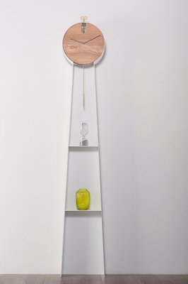 Horloge a Pendule OTTO Blanche par Leonardo Fortino pour Formae en vente sur Pamono