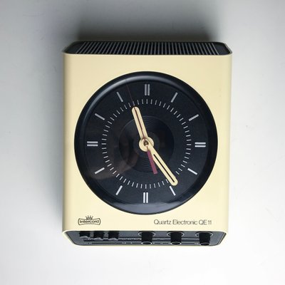 Vintage German Radio Clock From Intercord 1970s For Sale At Pamono