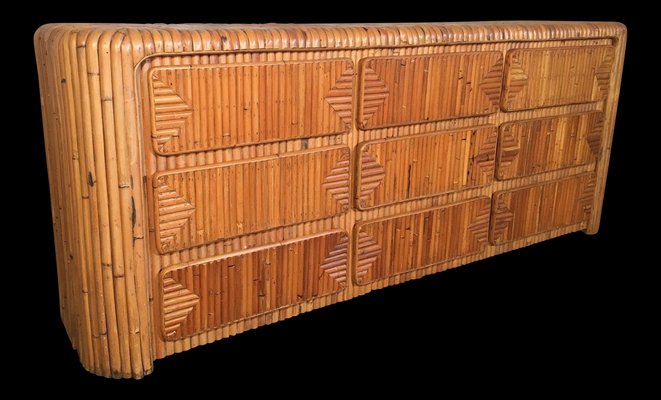 Mid Century Tropical Stacked Rattan Dresser For At Pamono Mid Century Tropical Stacked Rattan