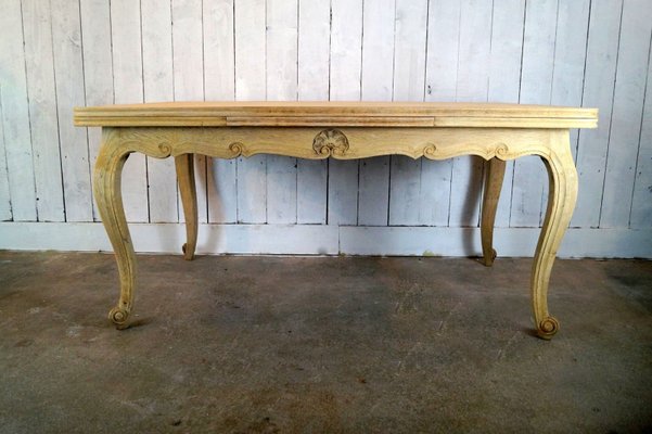 Bleached Oak Dining Table 1950s