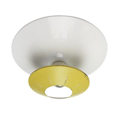 Yellow Space Age Wall Or Ceiling Light By Louis Kalff For Philips Yellow Space Age Wall Or Ceiling Light By Louis Kalff For Philips 1958 2