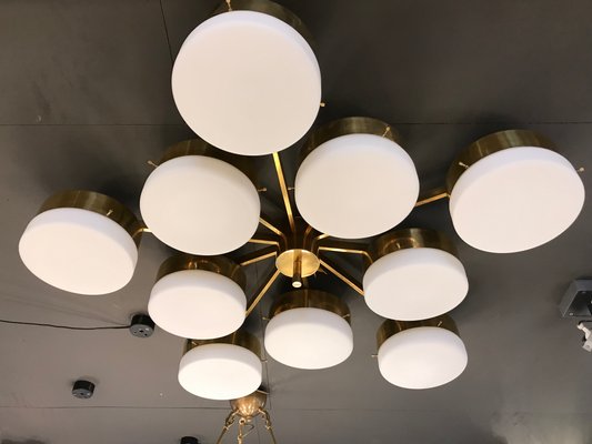 Italian Ceiling Lamp In The Style Of Gio Ponti For At Pamono - Italian Ceiling Light Fixtures