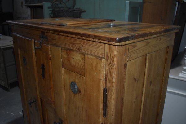antique butcher's cabinet